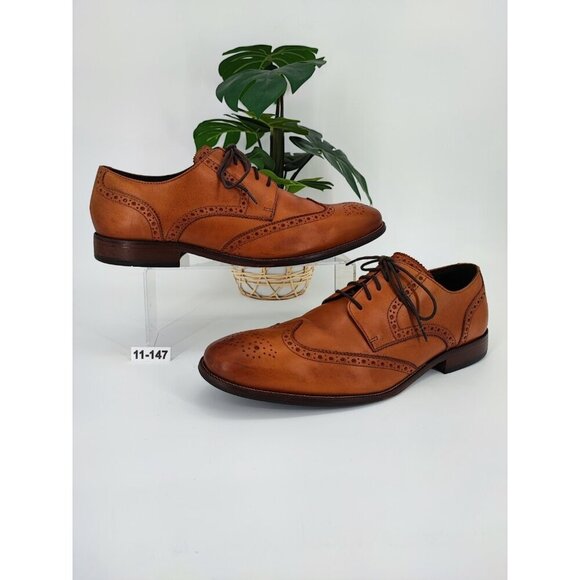 Cole Haan Men\'s Brown Leather Oxfords Shoes Size 11M US